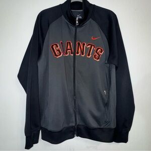 MENS NIKE MLB SAN FRANCISCO GIANTS TRACK WARMUP FULL ZIP JACKET L Vintage